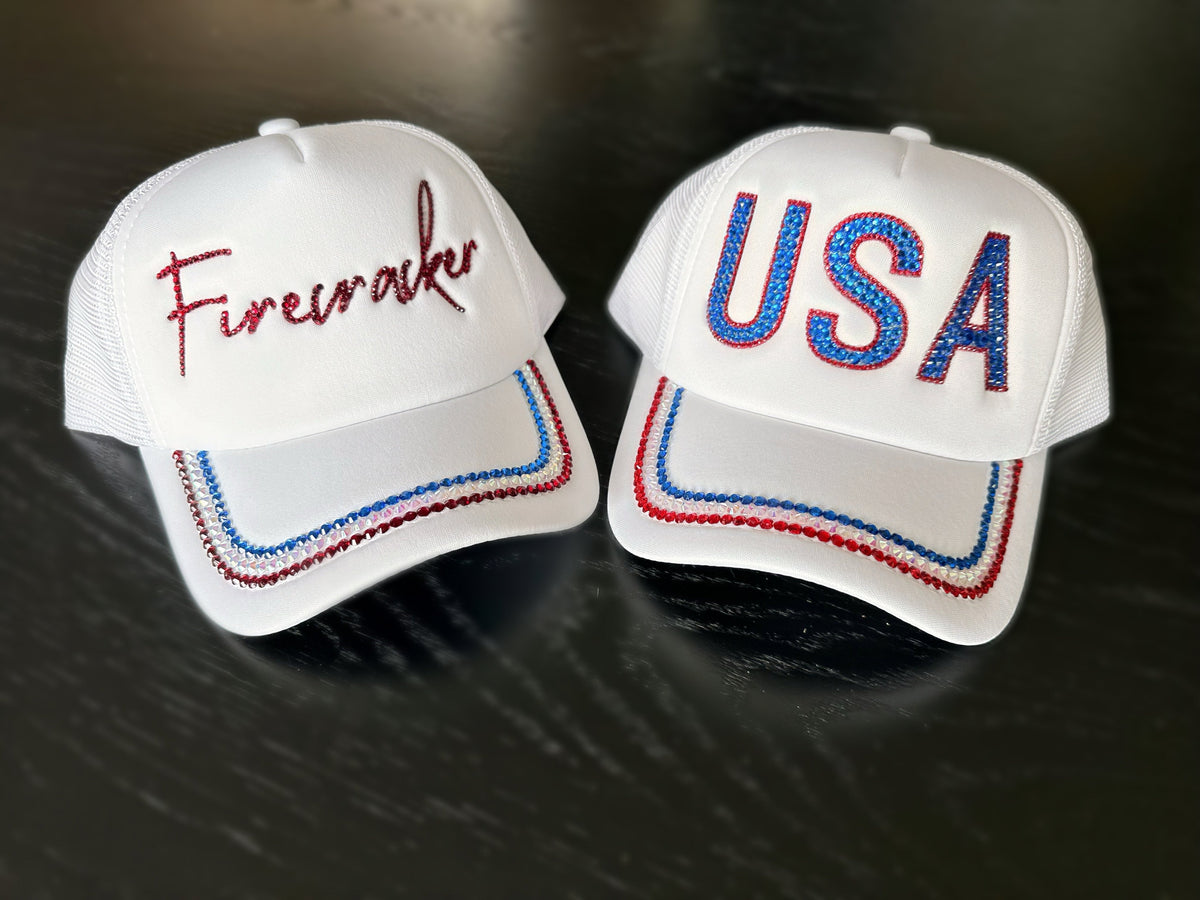 Bedazzled Trucker Hats