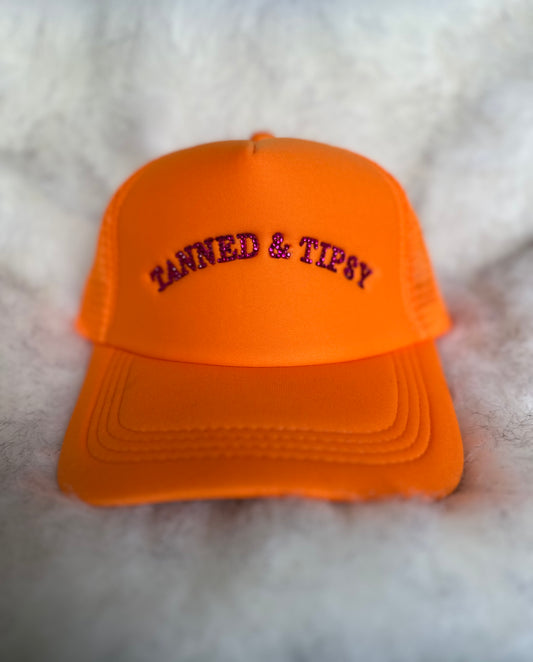 Tanned & Tipsy - Bedazzled Trucker Hat