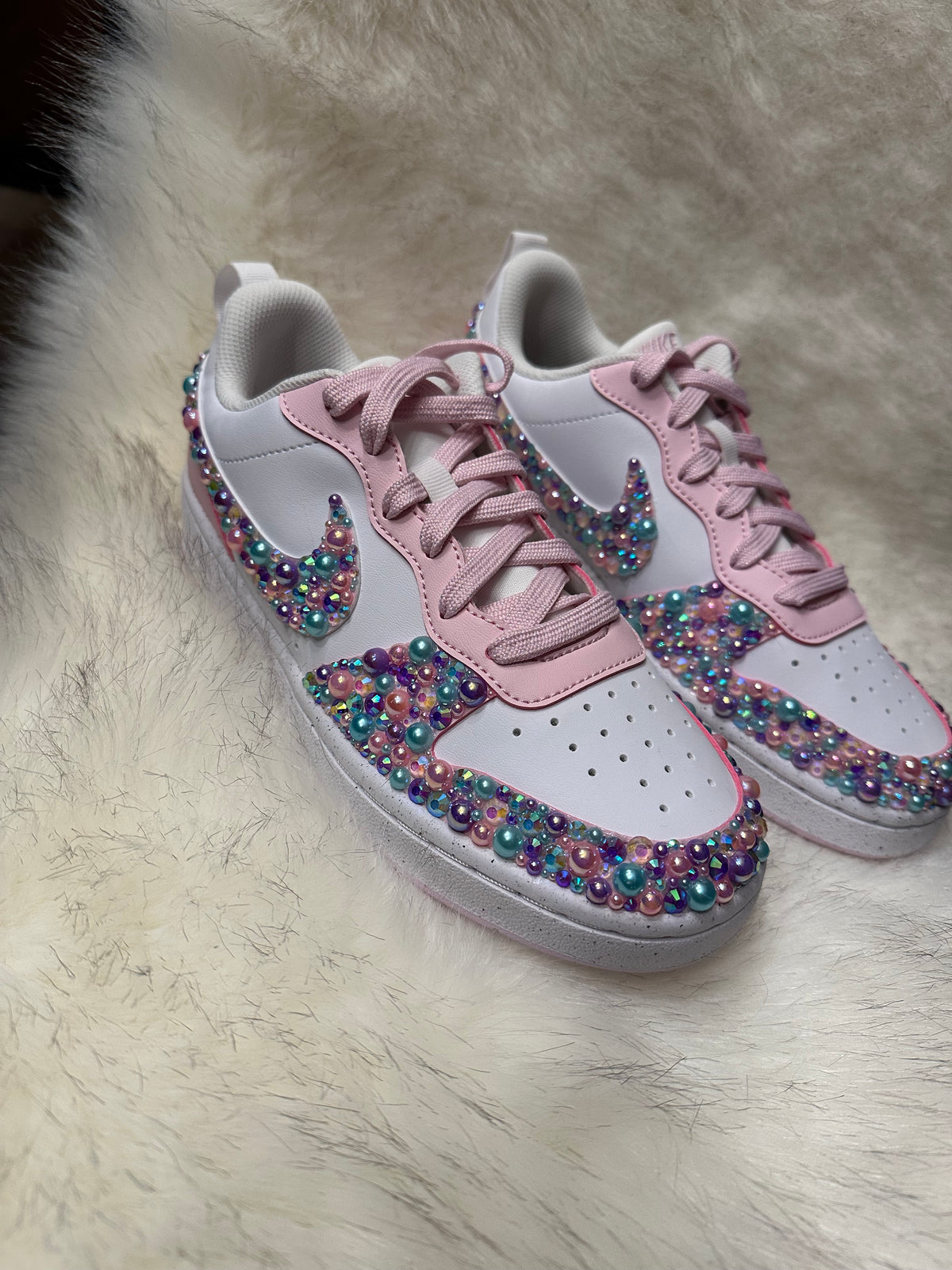 Big Kids Sparkling Bedazzled Girls’ Gym Shoes – Customizable & Fun! (Copy) (Copy)