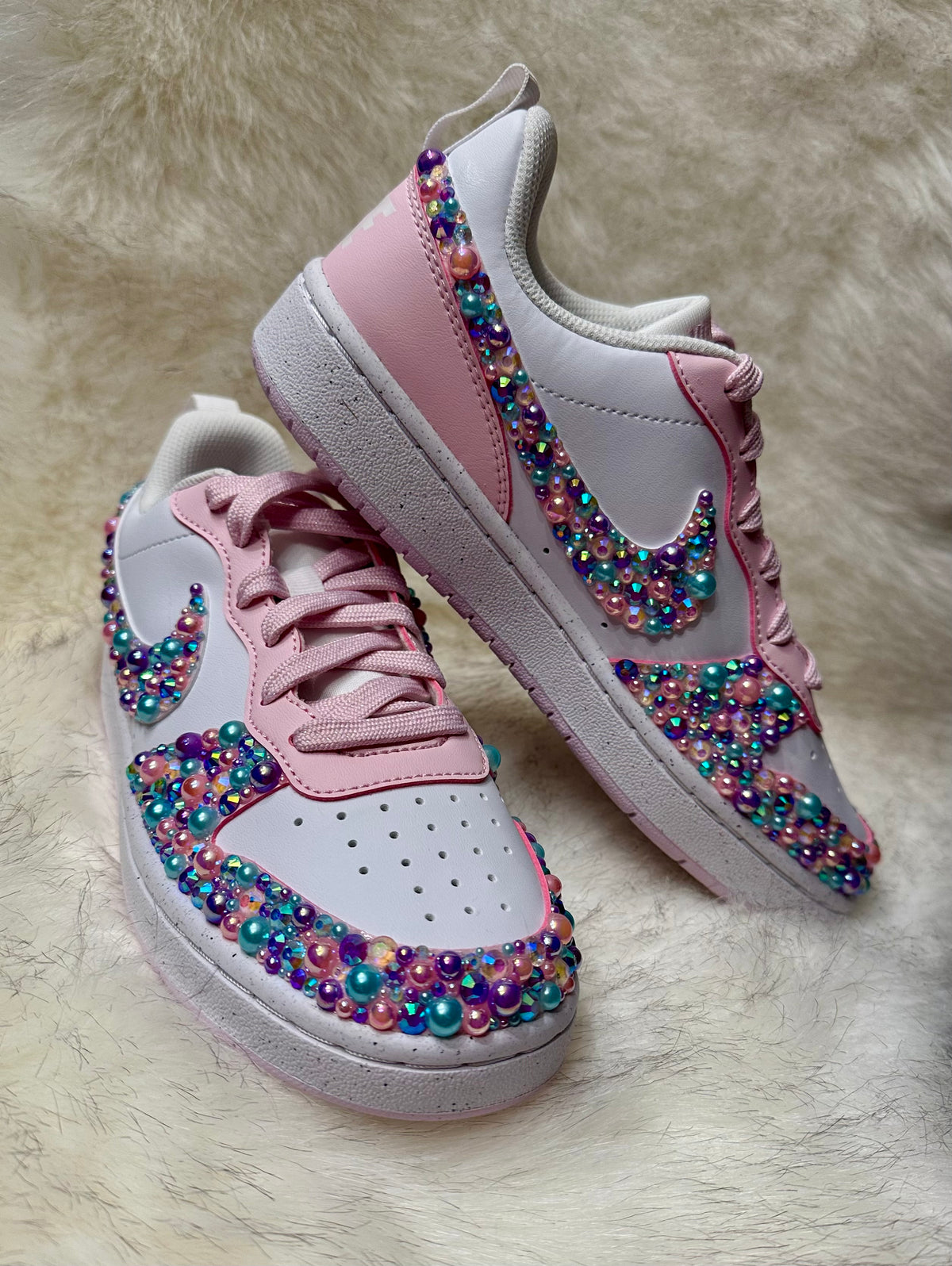 Big Kids Sparkling Bedazzled Girls’ Gym Shoes – Customizable & Fun! (Copy) (Copy)