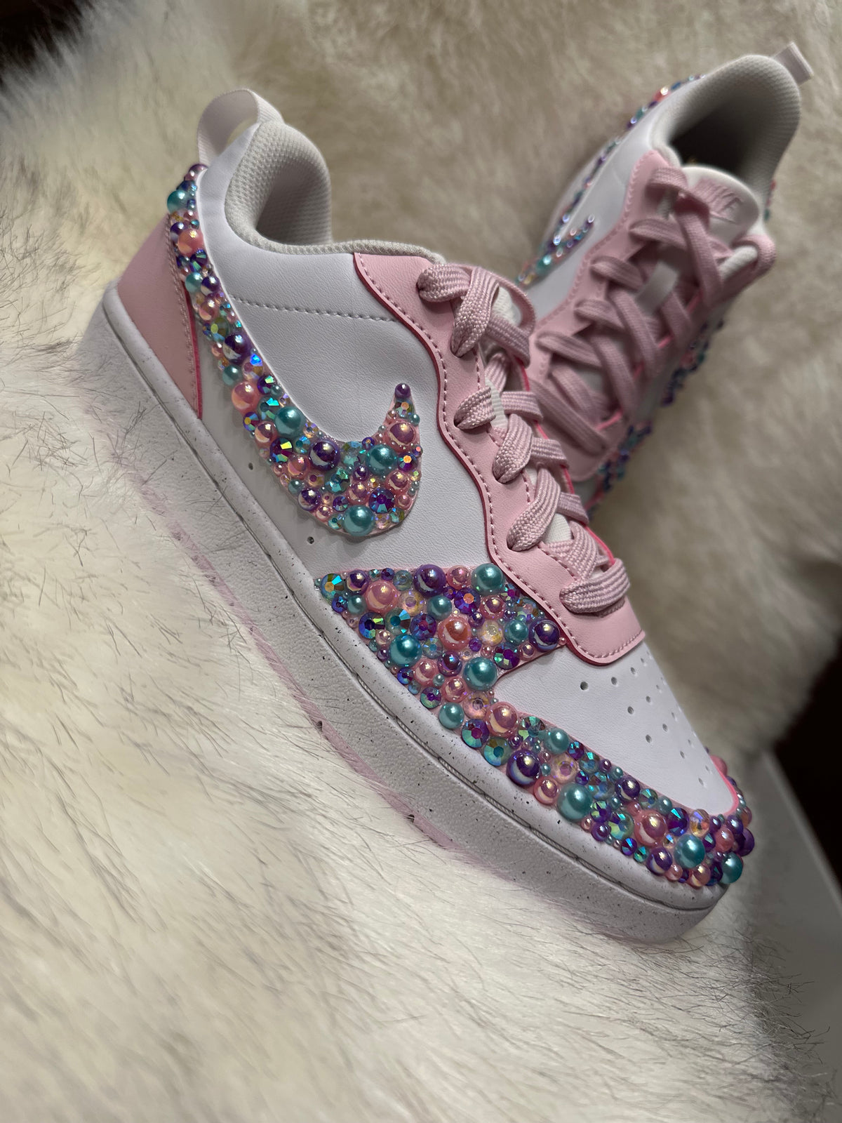 Big Kids Sparkling Bedazzled Girls’ Gym Shoes – Customizable & Fun! (Copy) (Copy)