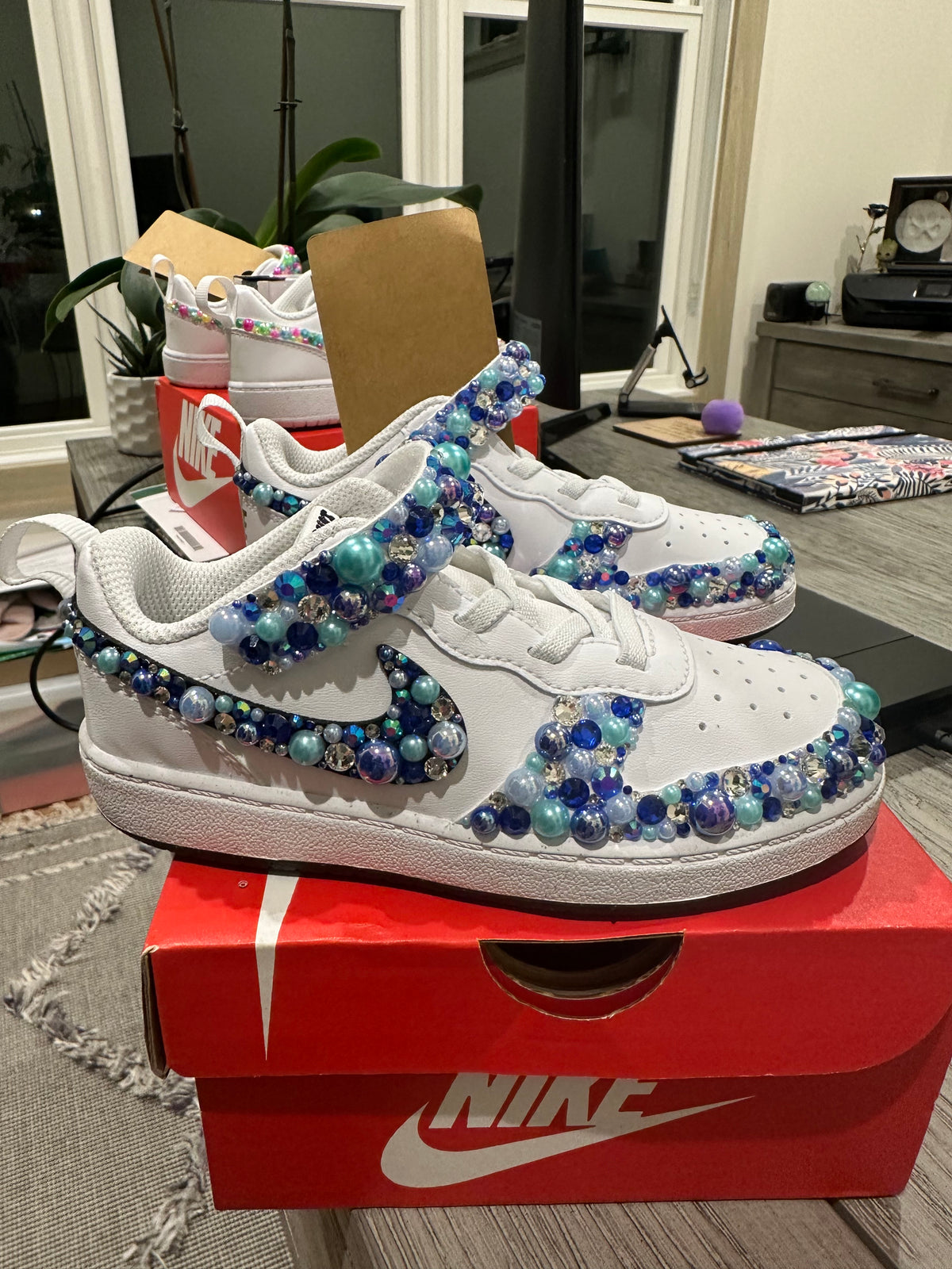 Big Kids Sparkling Bedazzled Girls’ Gym Shoes – Customizable & Fun! (Copy) (Copy)