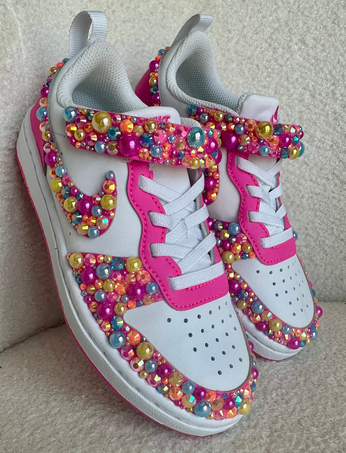 Big Kids Sparkling Bedazzled Girls’ Gym Shoes – Customizable & Fun! (Copy) (Copy)