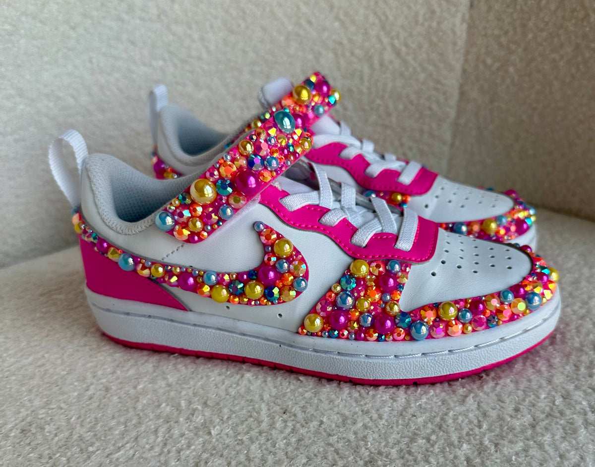 Big Kids Sparkling Bedazzled Girls’ Gym Shoes – Customizable & Fun! (Copy) (Copy)