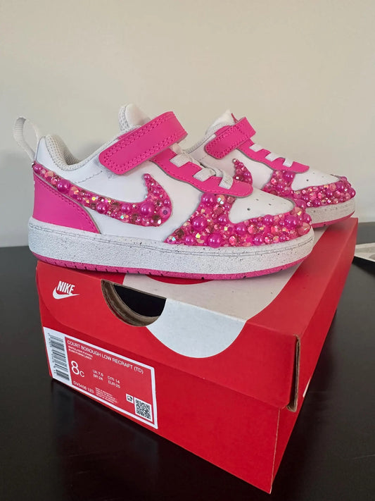 Big Kids Sparkling Bedazzled Girls’ Gym Shoes – Customizable & Fun! (Copy) (Copy)